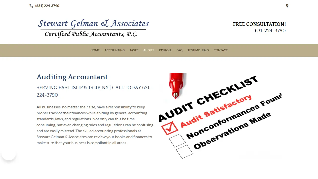 Stewart Gelman & Associates CPA Pc page