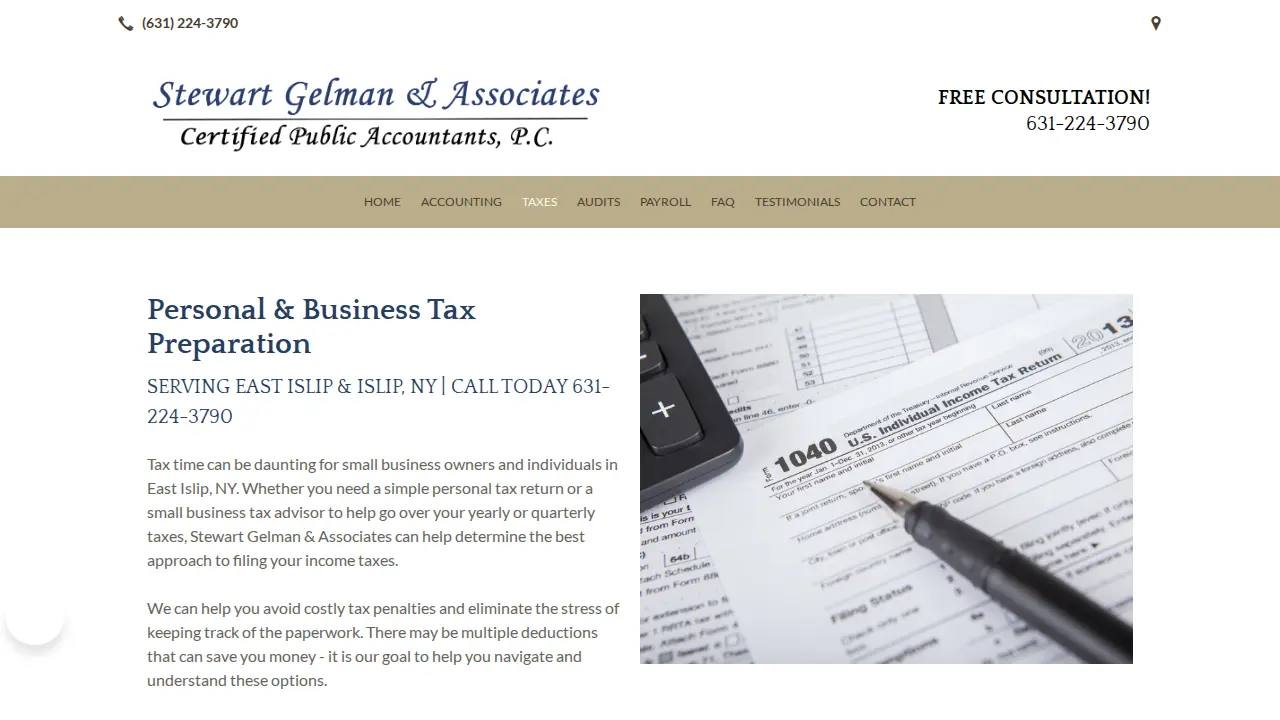 Stewart Gelman & Associates CPA Pc page