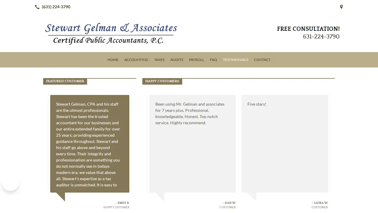 Stewart Gelman & Associates CPA Pc page