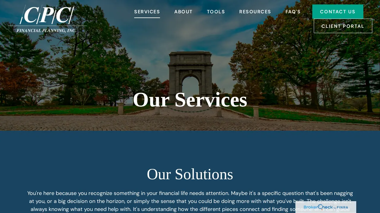 Tanglewood Financial Services page