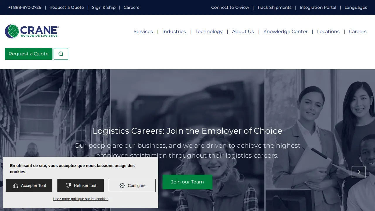 Crane Worldwide Logistics - Columbus page
