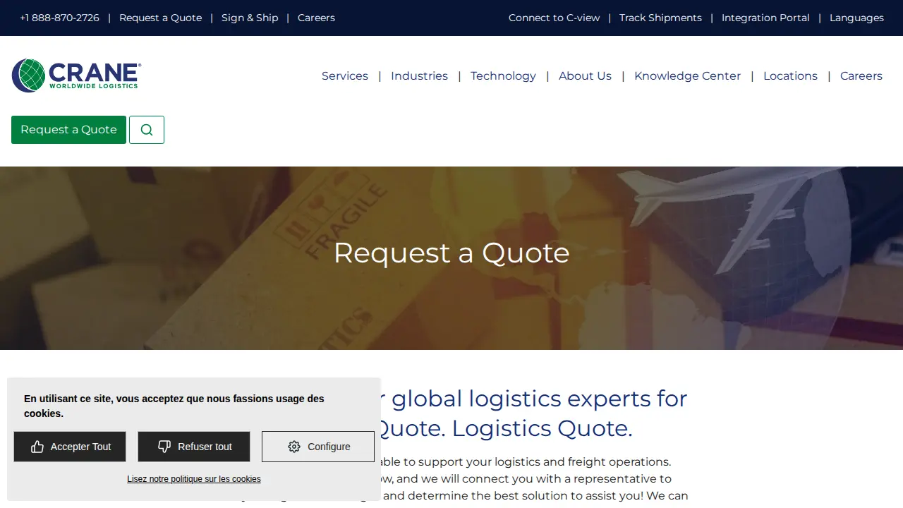 Crane Worldwide Logistics - Columbus page