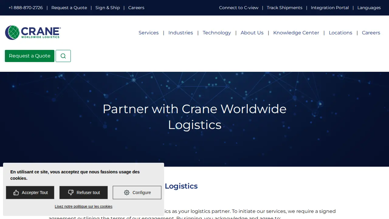 Crane Worldwide Logistics - Columbus page