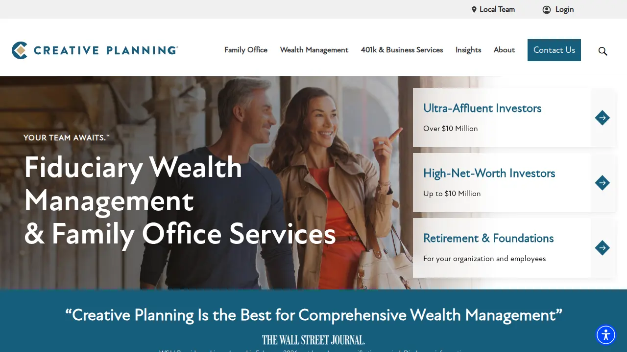 Creative Planning page