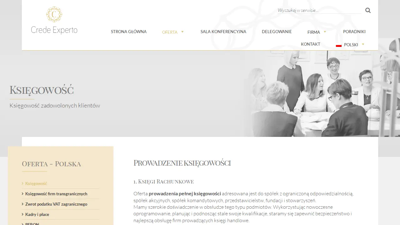 Biuro Rachunkowe Crede Experto page