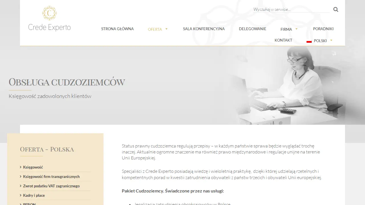 Biuro Rachunkowe Crede Experto page