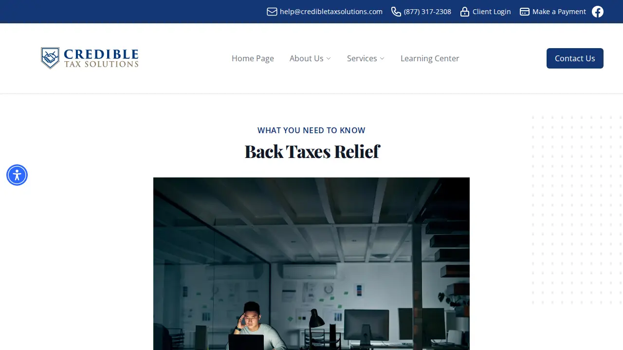 Credible Tax Solutions page