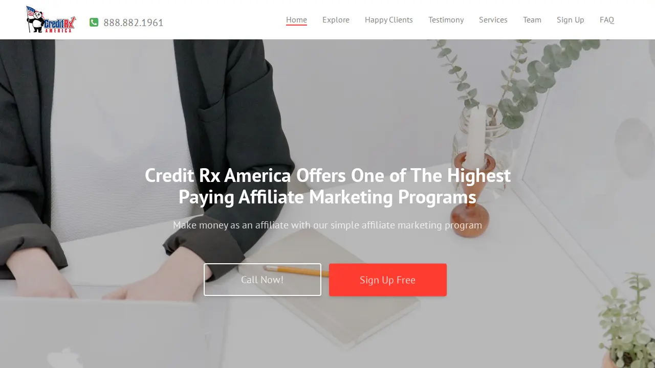 Credit Rx America page