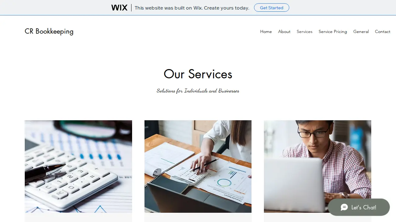 CR Bookkeeping page