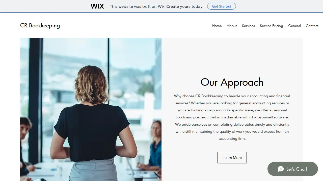 CR Bookkeeping page