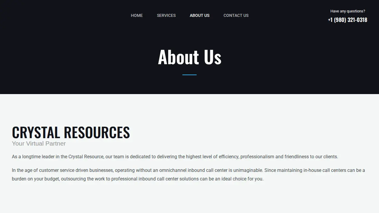 Crystal Resource page