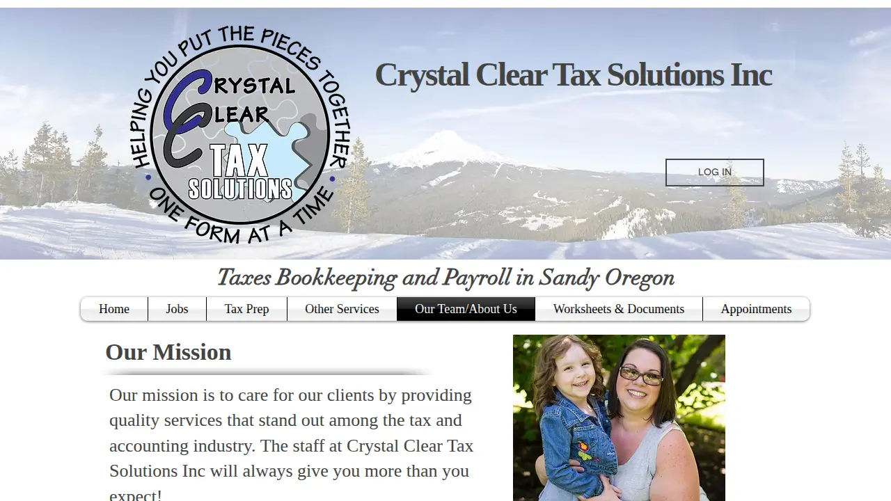 Crystal Clear Tax Solutions, Inc page