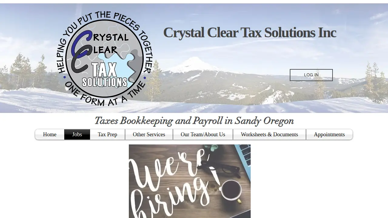 Crystal Clear Tax Solutions, Inc page