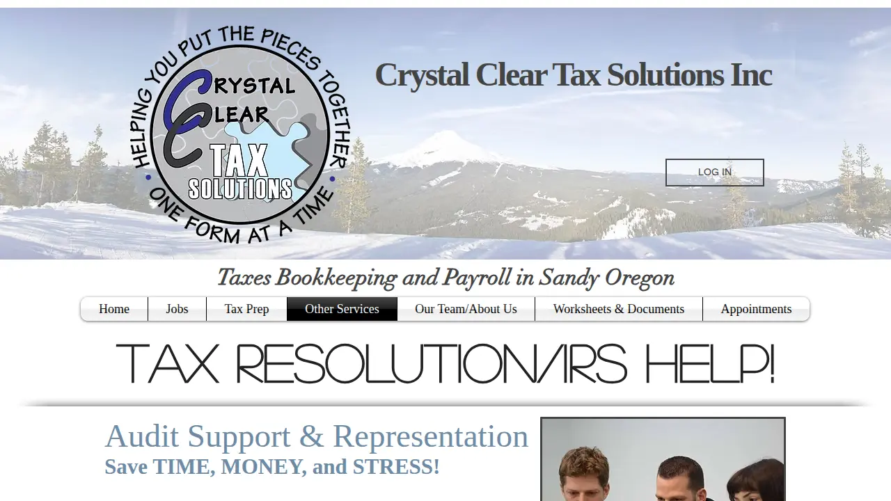 Crystal Clear Tax Solutions, Inc page