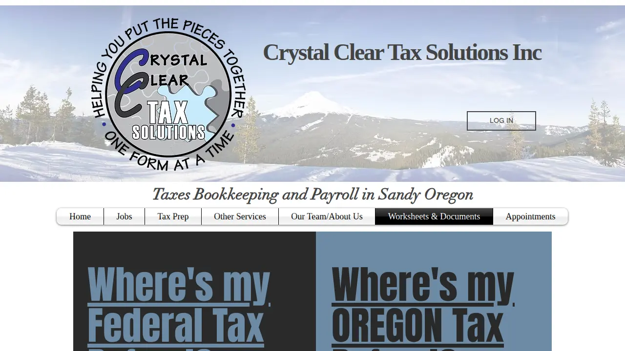 Crystal Clear Tax Solutions, Inc page