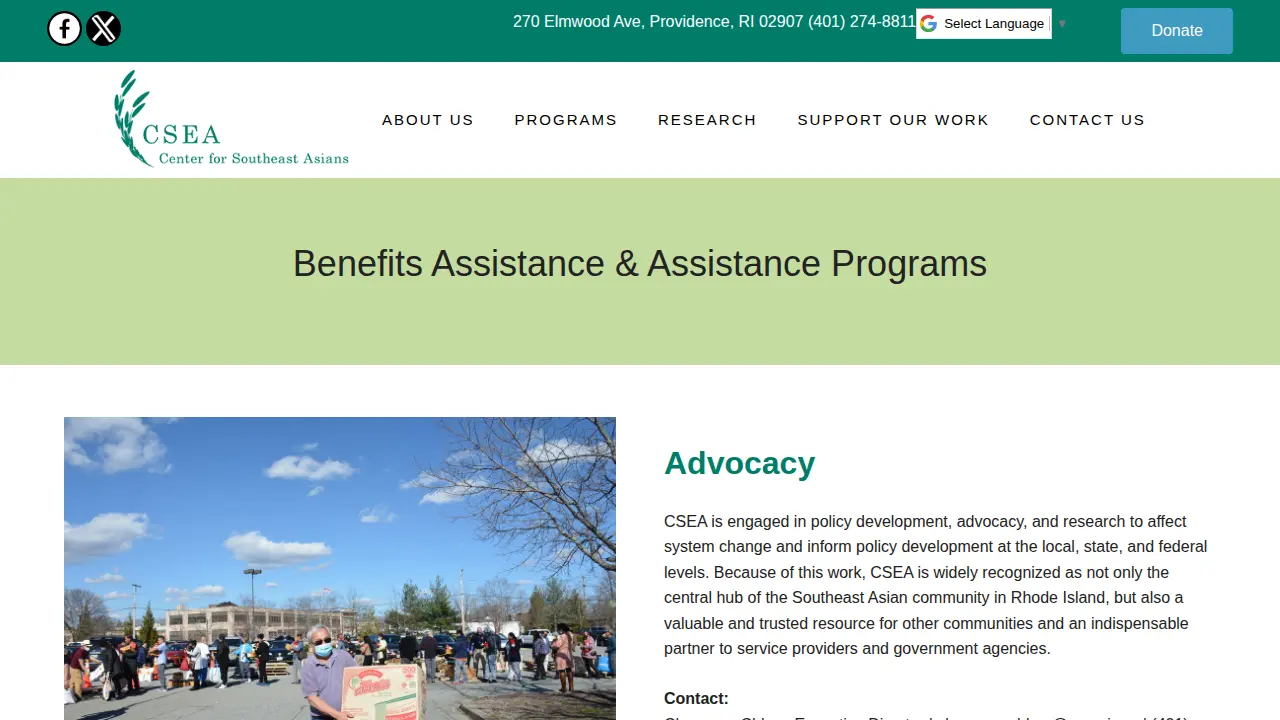 Center for Southeast Asians page