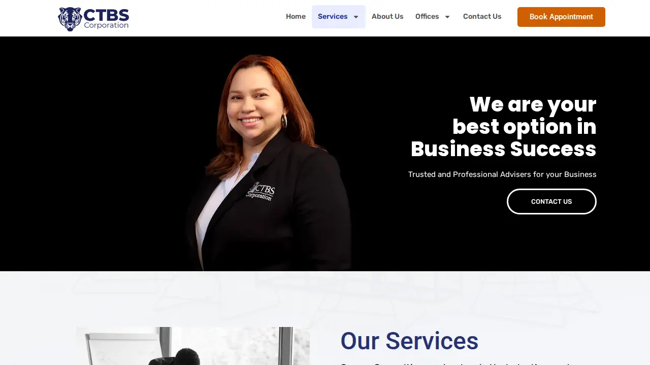 CTBS Corporation dba Correa Consulting Services page