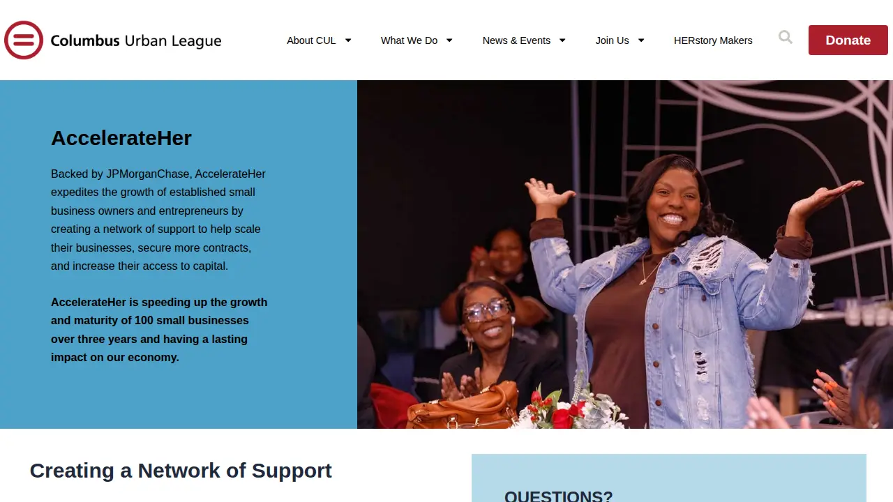 Columbus Urban League page