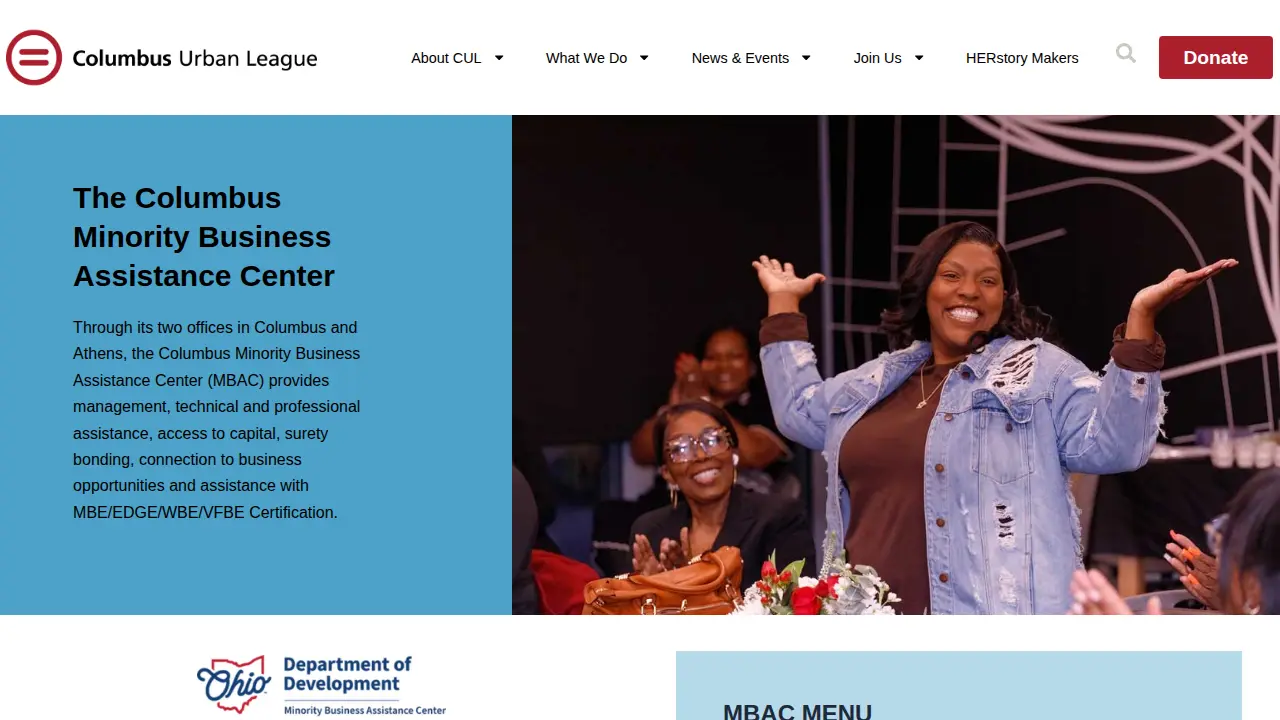 Columbus Urban League page