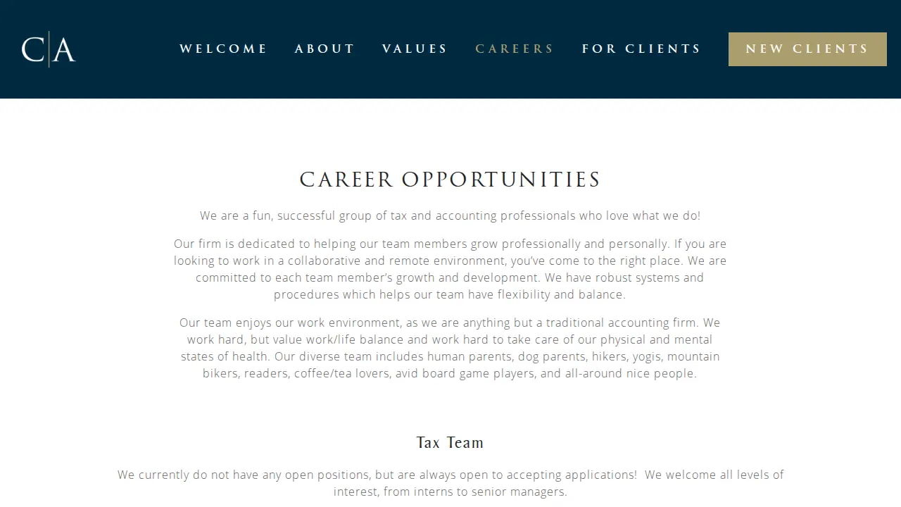 Curran & Associates CPA's, P.C. page