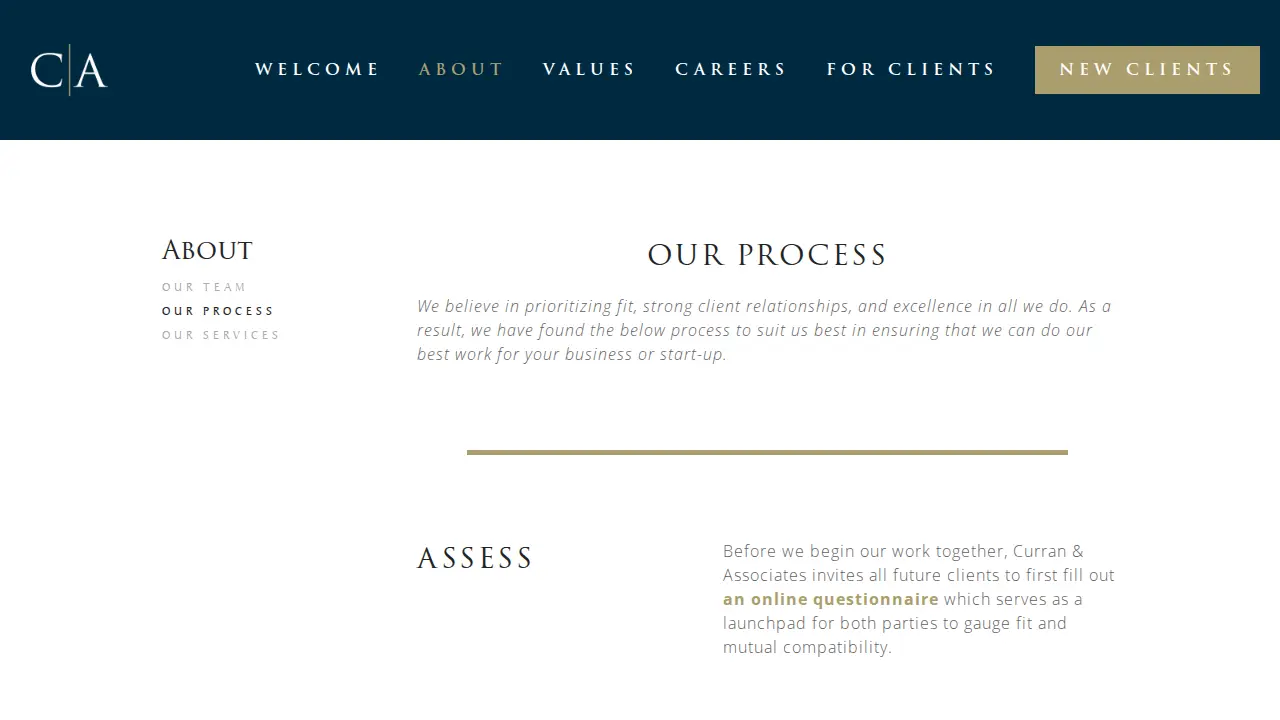 Curran & Associates CPA's, P.C. page