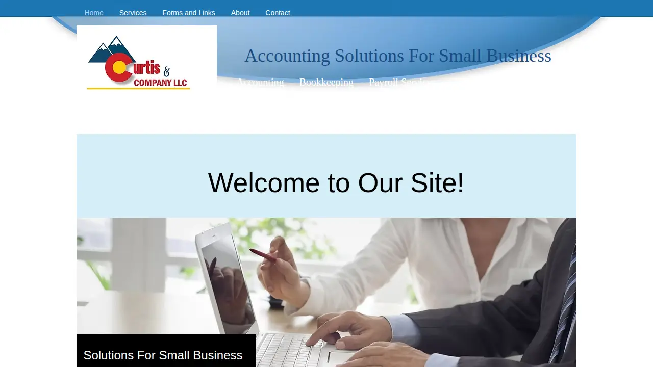 Accounting Solutions For Small Business page