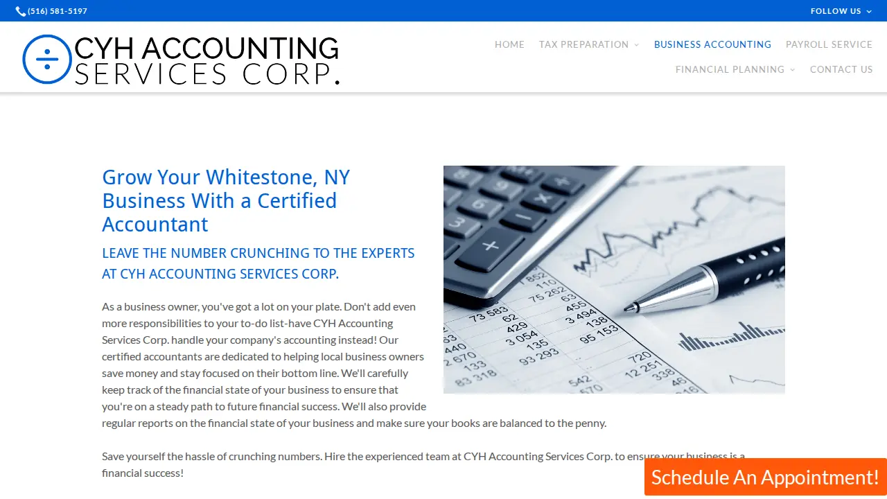 CYH Accounting Services Corp. page