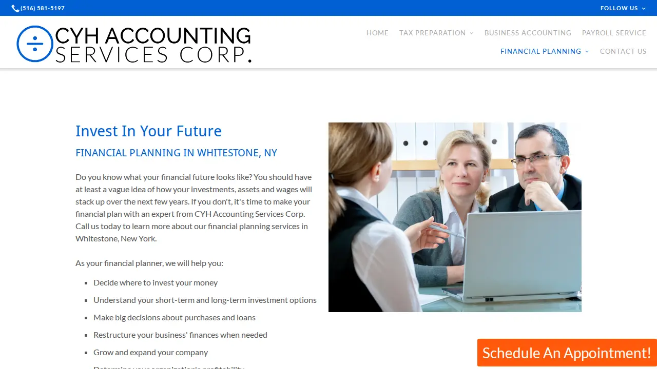 CYH Accounting Services Corp. page