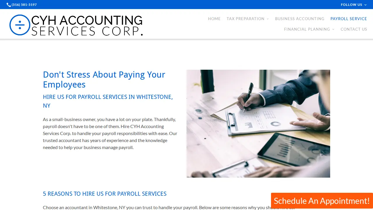 CYH Accounting Services Corp. page