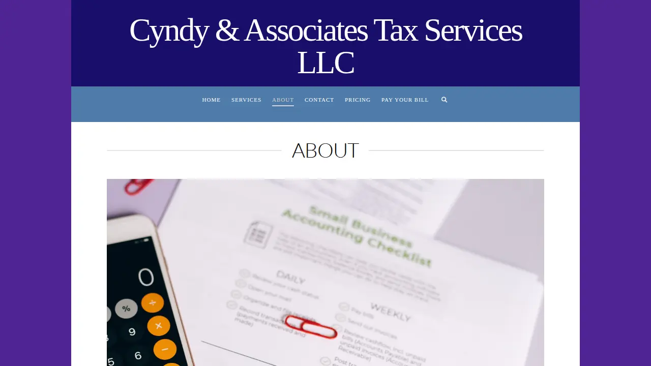 Cyndy & Associates Tax Services, LLC page