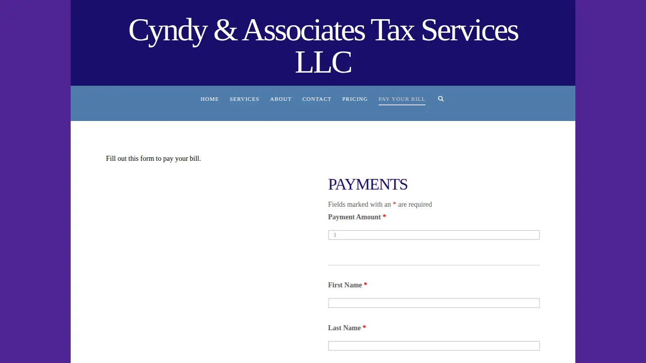 Cyndy & Associates Tax Services, LLC page