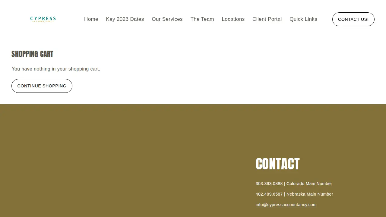 Cypress Accountancy page