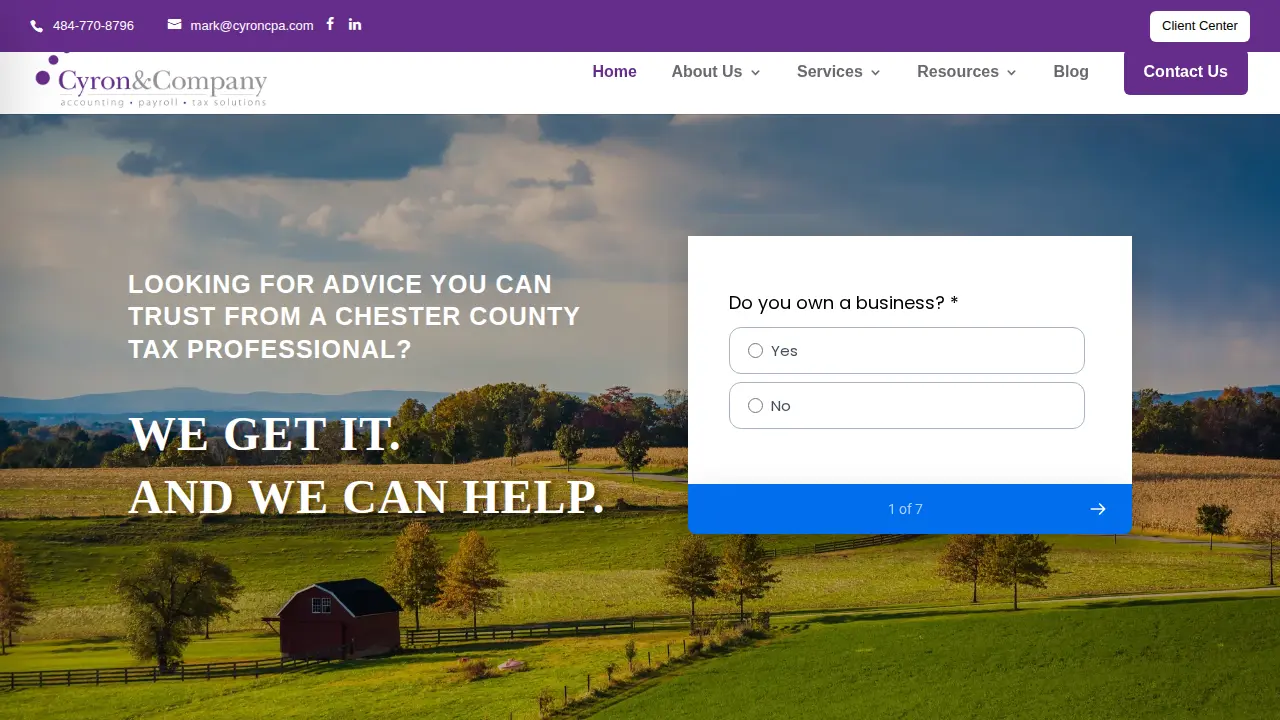 Cyron & Company website