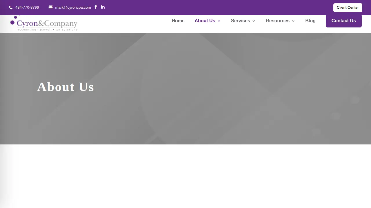 Cyron & Company page
