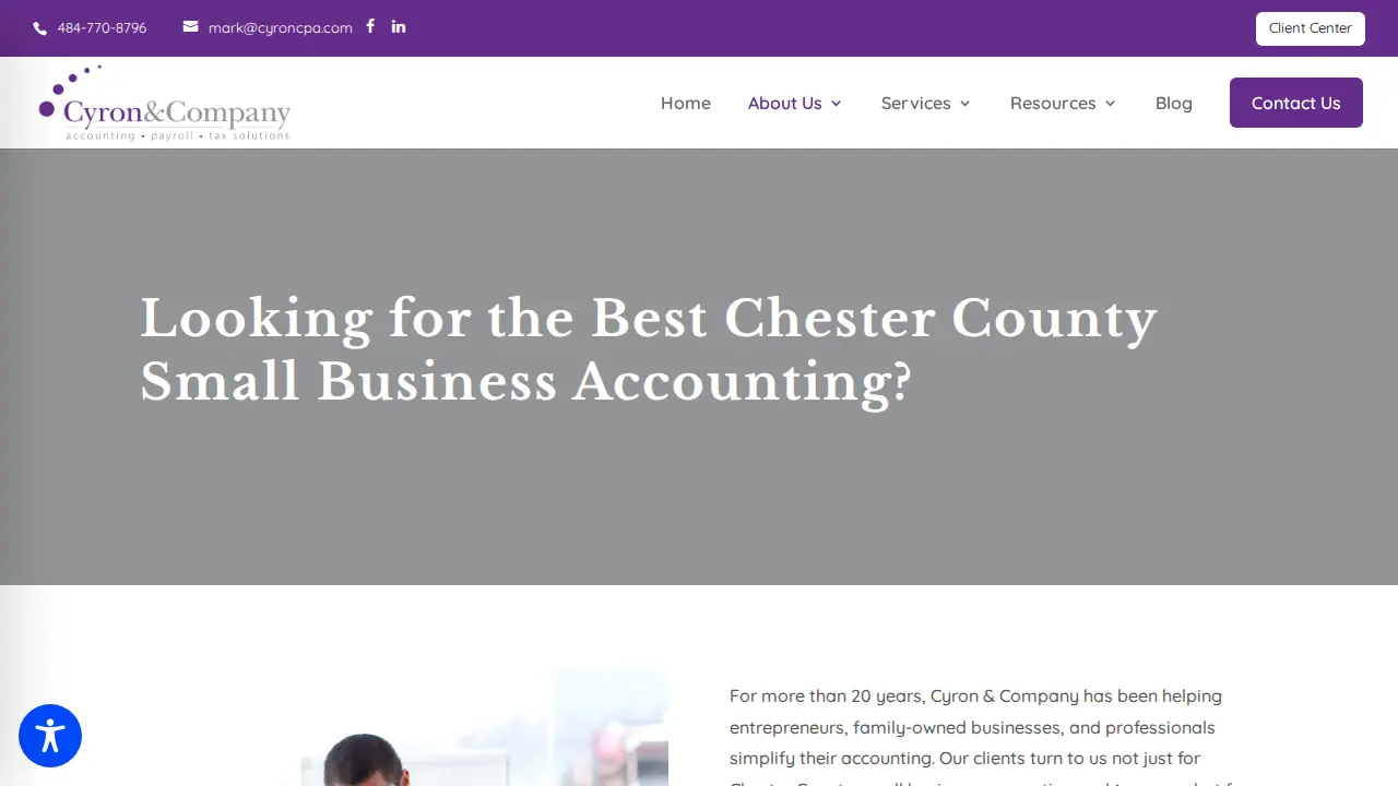 Cyron & Company page