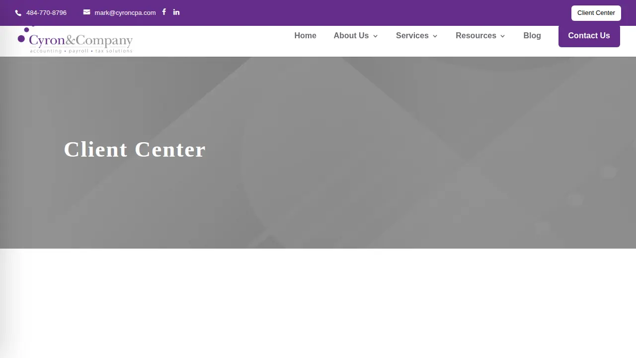 Cyron & Company page