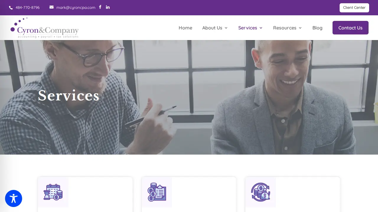 Cyron & Company page
