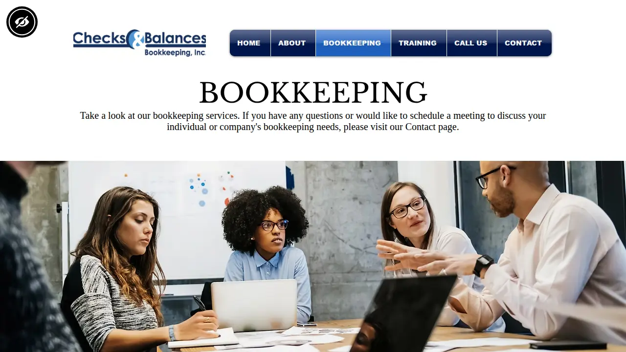 Checks & Balances Bookkeeping, Inc. page