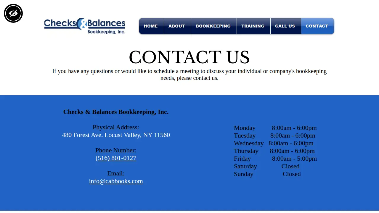 Checks & Balances Bookkeeping, Inc. page