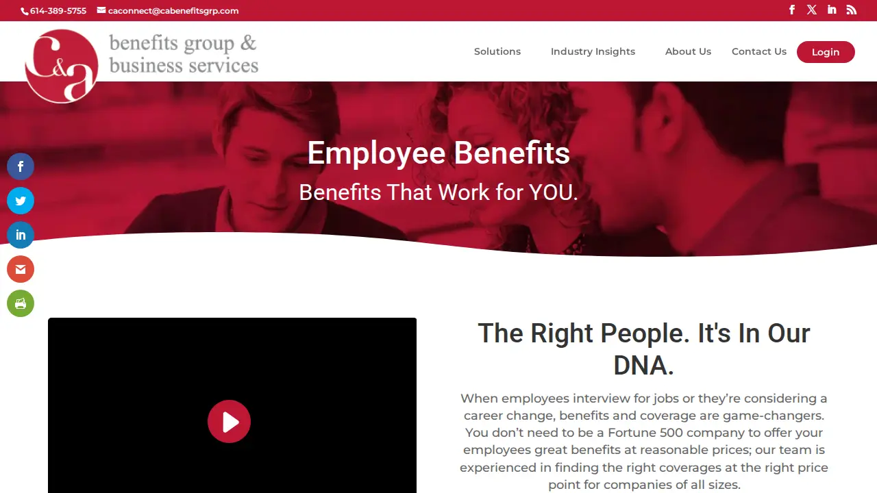 C&A Benefits Group page