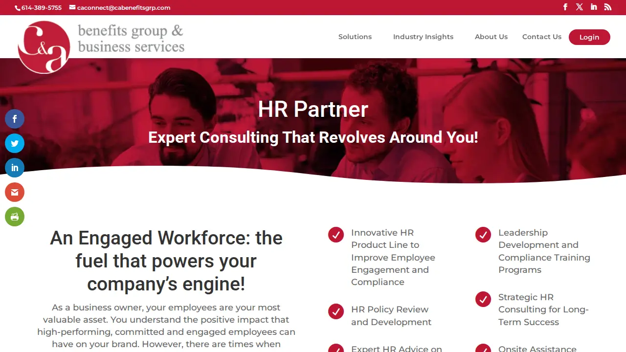C&A Benefits Group page