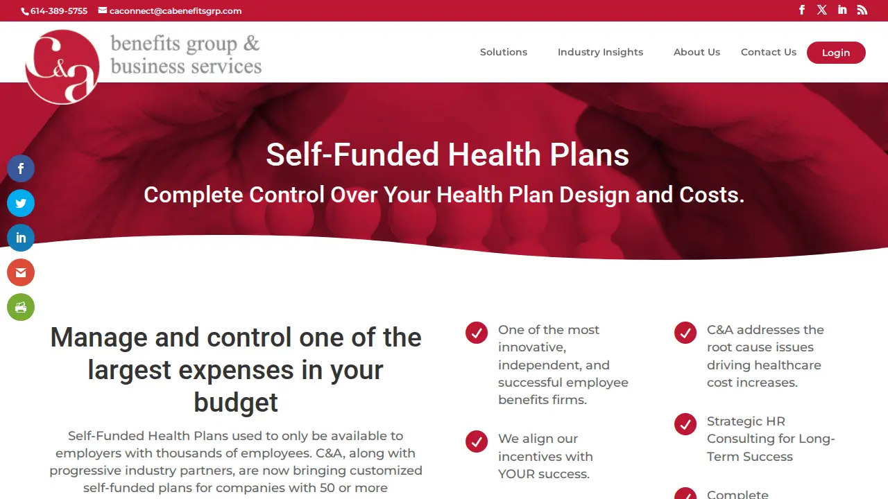 C&A Benefits Group page