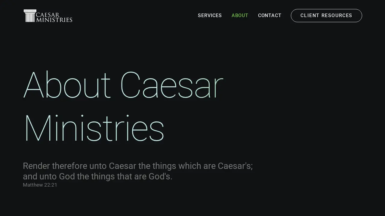 Caesar Ministries page