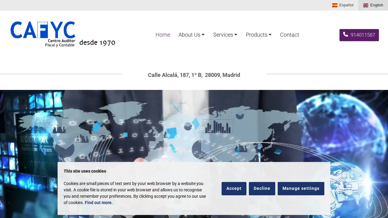 CAFYC. Centro Auditor Fiscal y Contable page