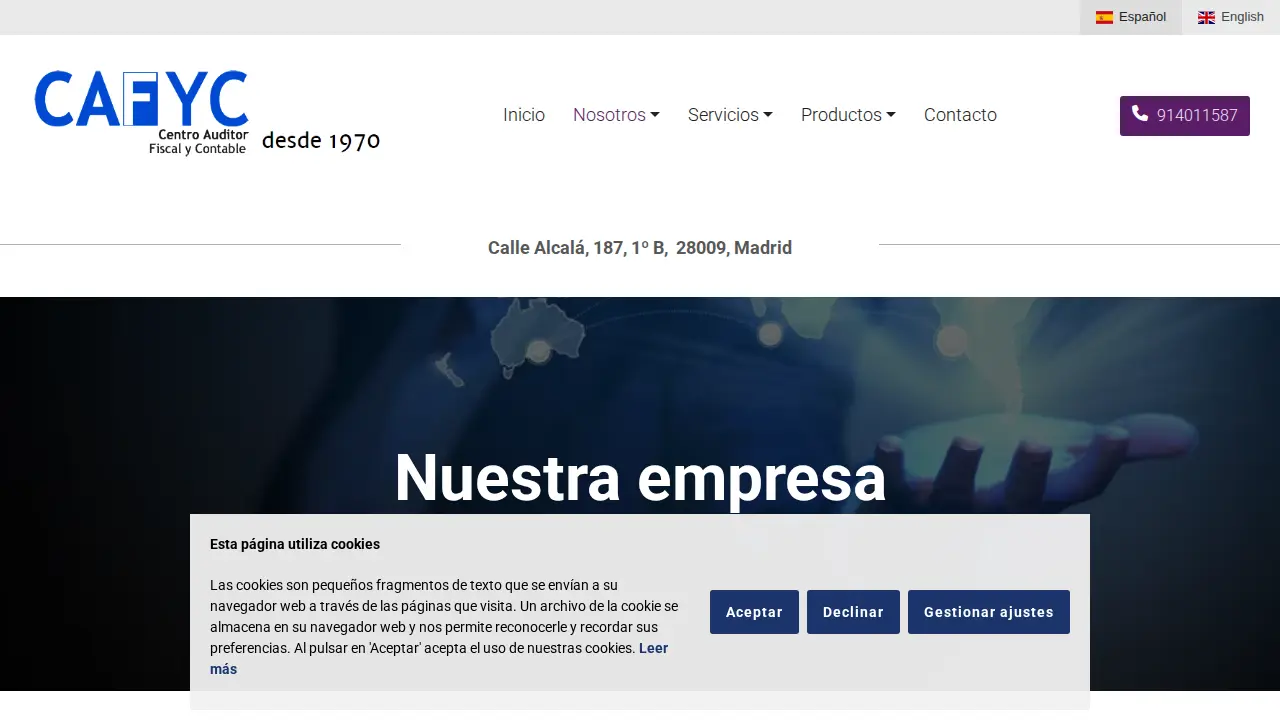 CAFYC. Centro Auditor Fiscal y Contable page
