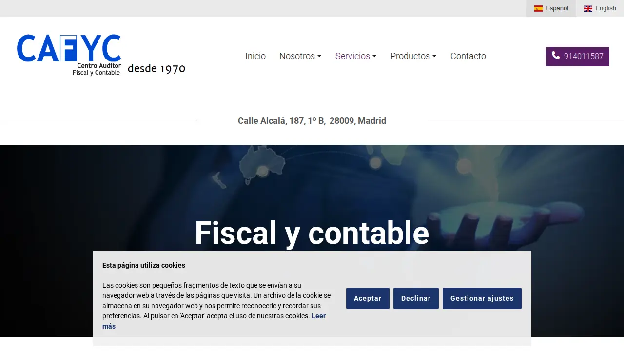 CAFYC. Centro Auditor Fiscal y Contable page