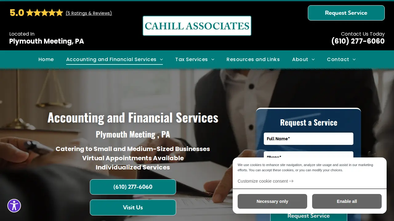 Cahill Associates page