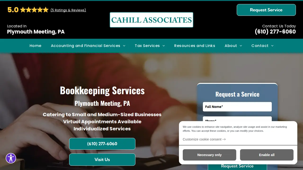 Cahill Associates page