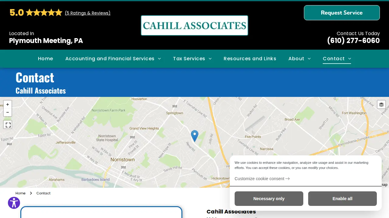 Cahill Associates page