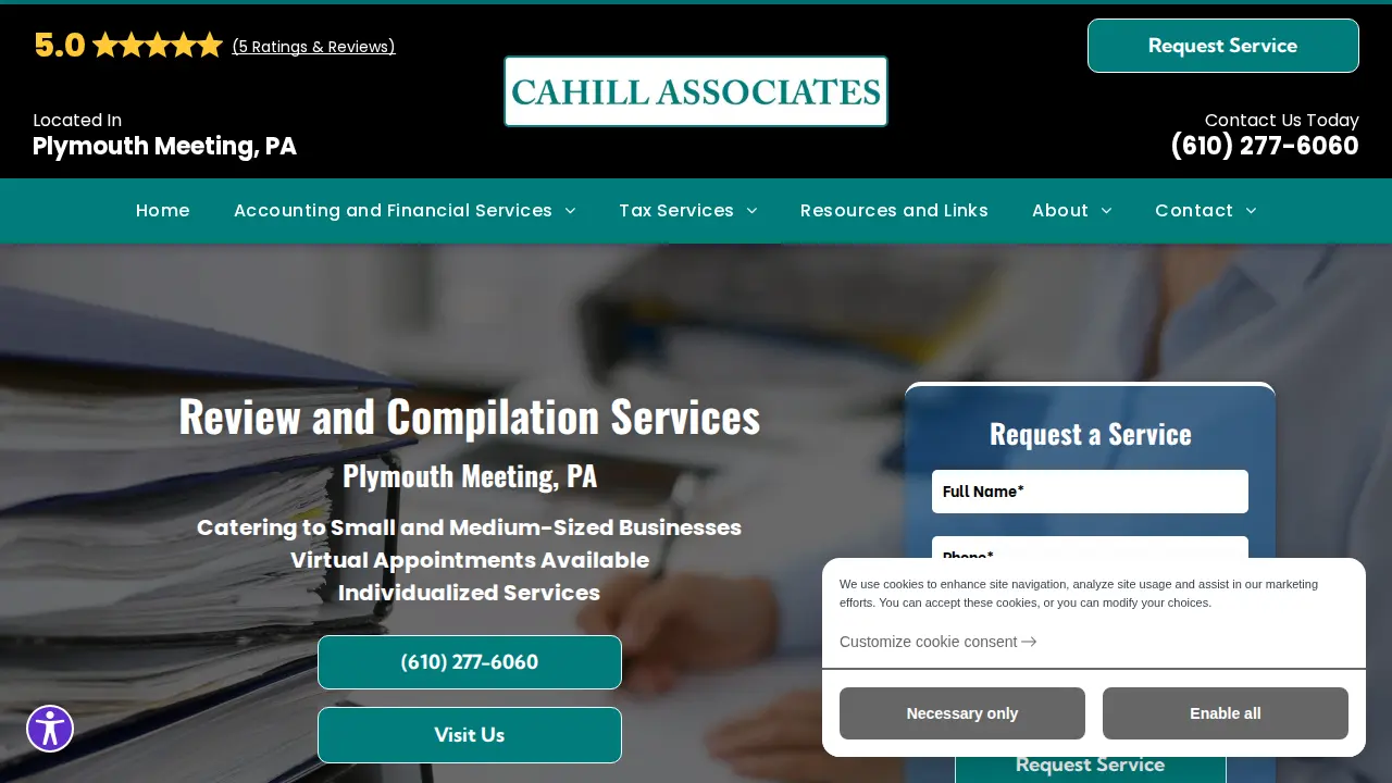 Cahill Associates page